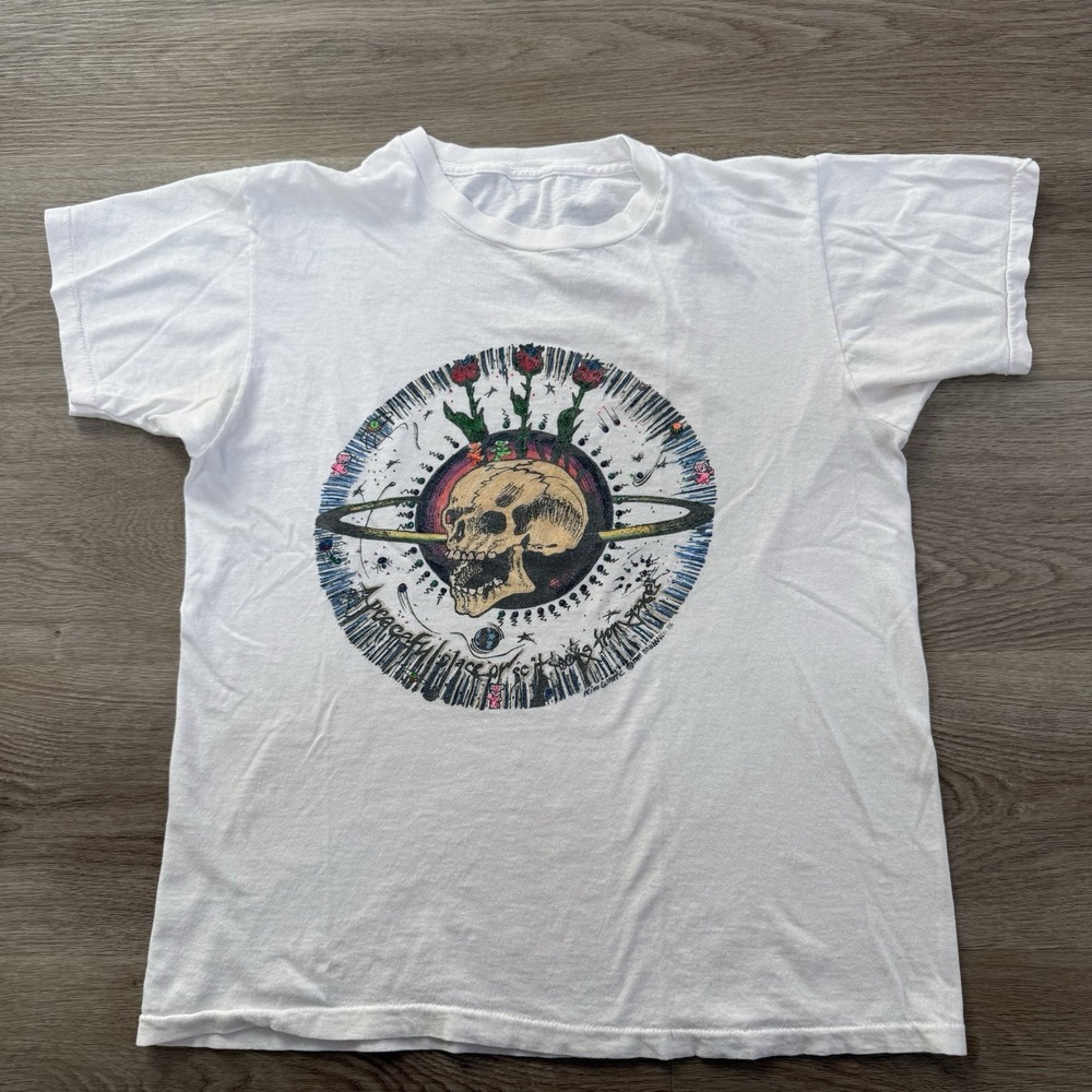 Vintage Grateful Dead 80s 1986 Art Tour Shirt Lot Peaceful Place Space Mens Sz M